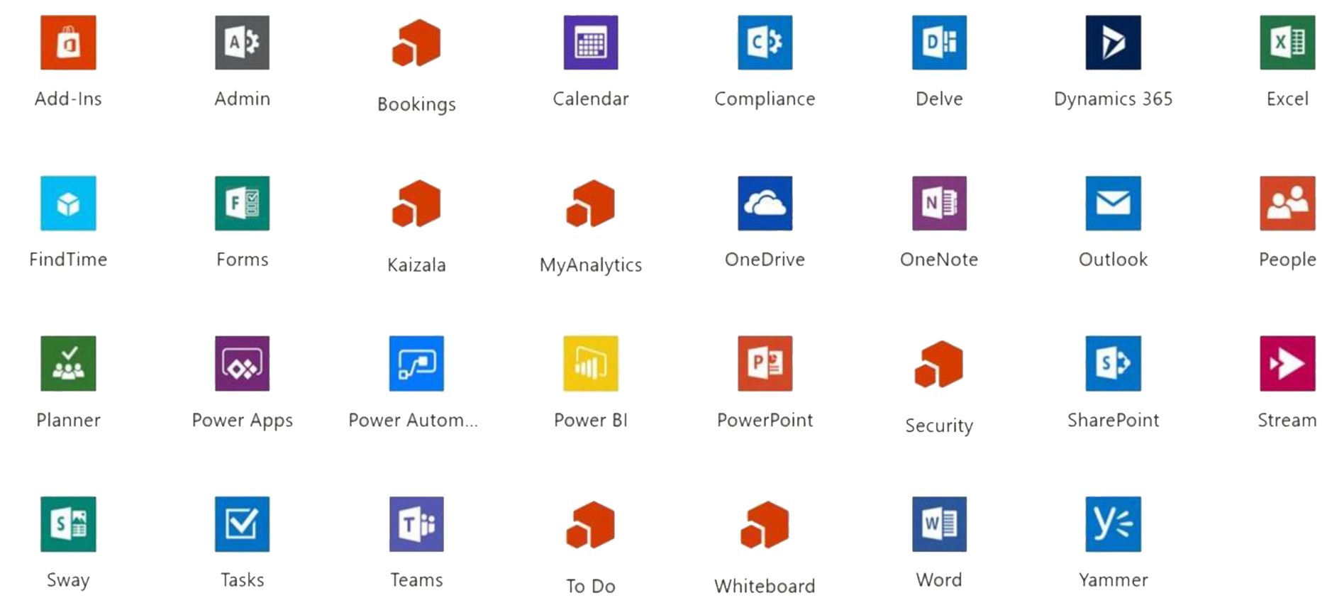 What applications are included in Office?