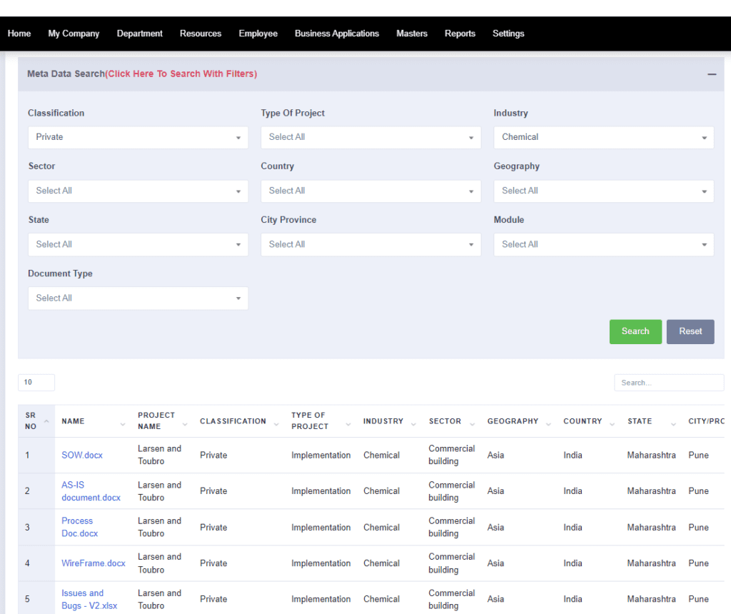 Document Management System - Advanced Metadata Search - Office 365 - Microsoft 365 - AscenWork Technologies Document Management System - Advanced Metadata Search - Office 365 - Microsoft 365 - AscenWork Technologies