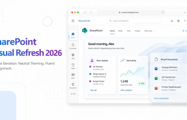 SharePoint Visual Refresh 2026: New Look and Feel – What’s Changing and Why It Matters