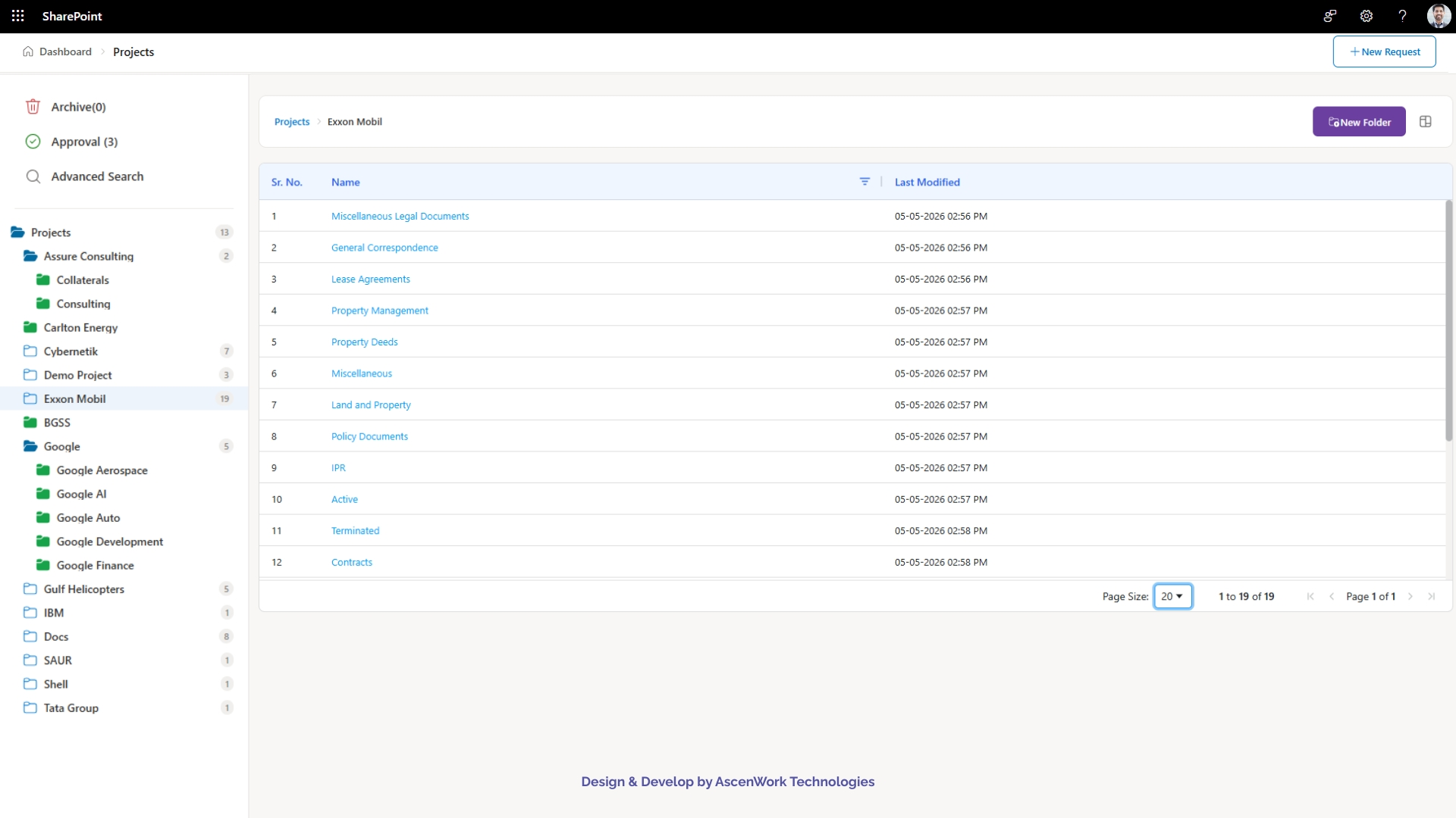 SharePoint document management system ERP integration