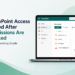 SharePoint access denied after permissions are granted