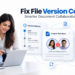 Fix file version conflicts in collaborative documents