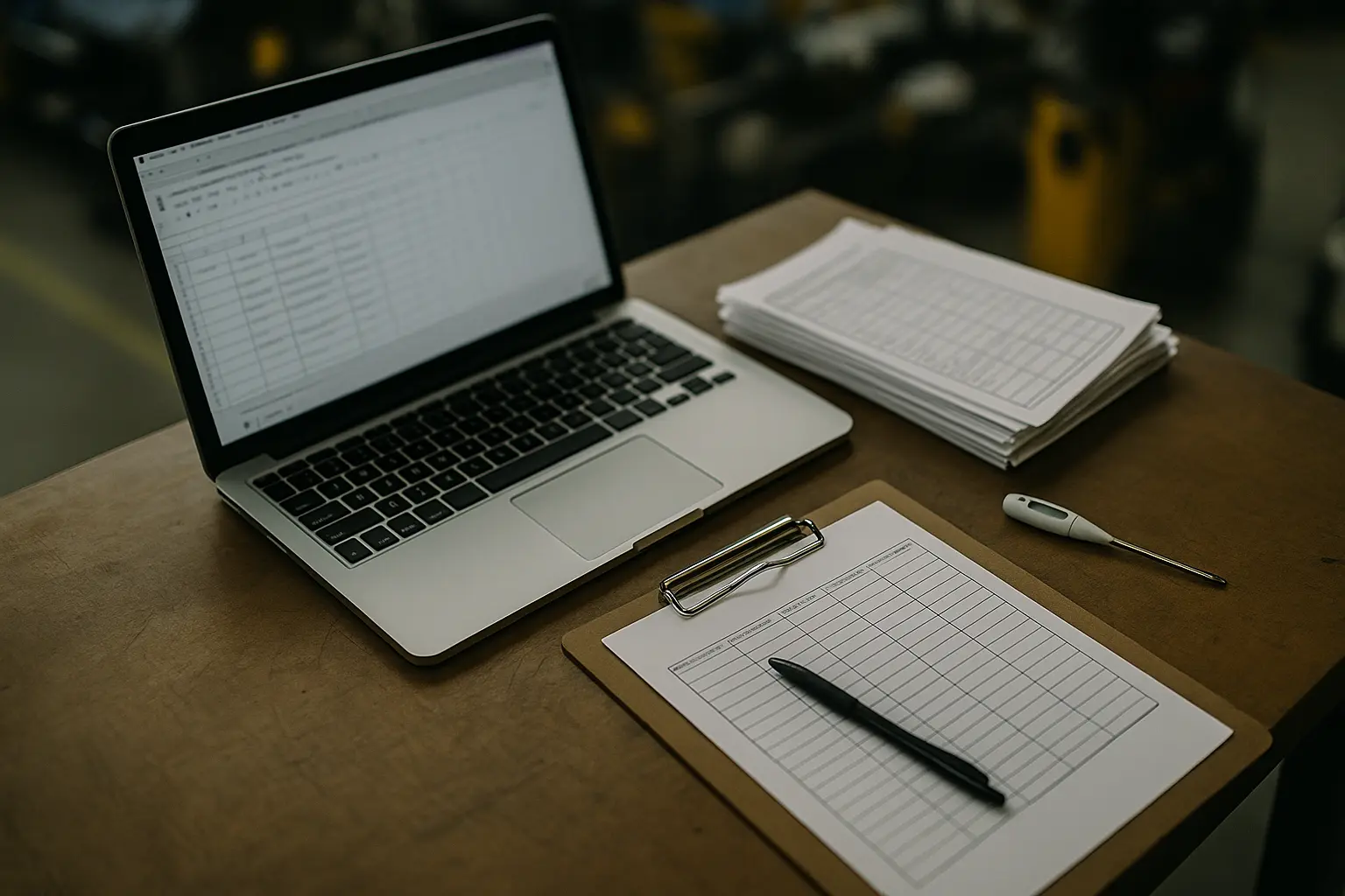 manufacturing quality control documentation — 1