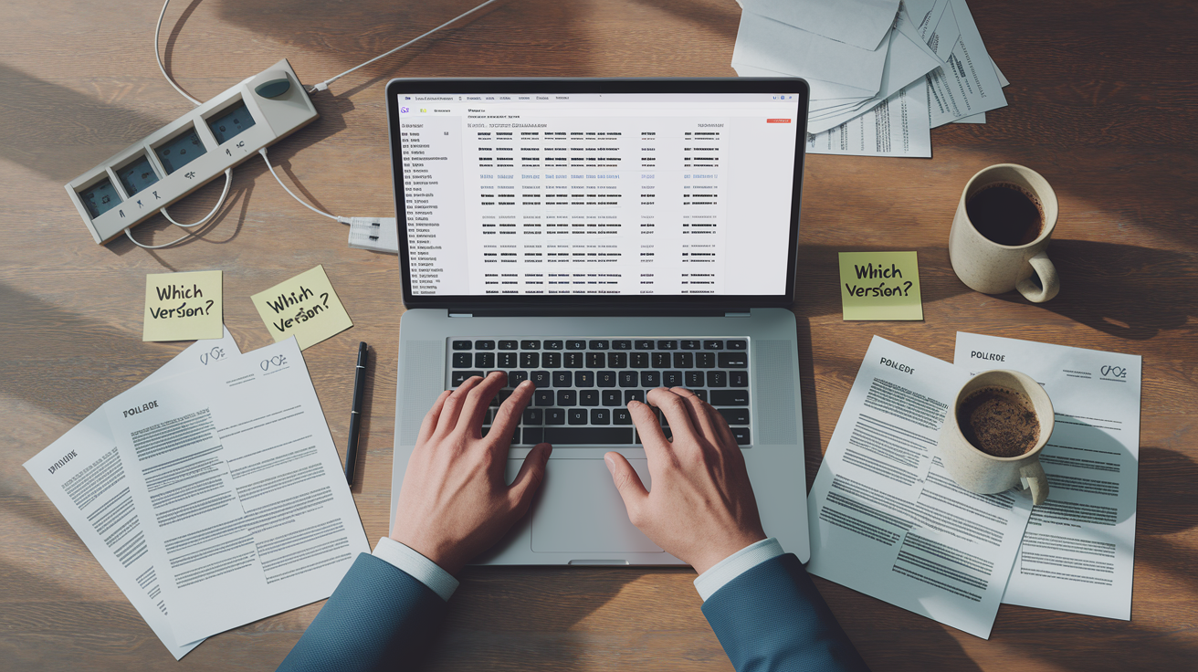 outdated document versions — 1